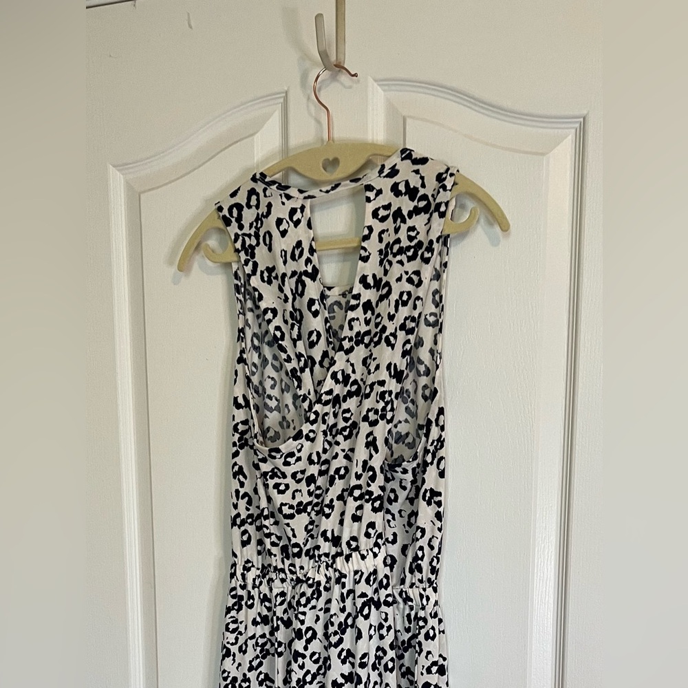 💙 4 for $40 💙 Banana Republic Leopard Print Crisscross Back Midi Dress - Picture 5 of 9